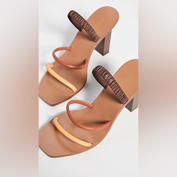 Cult Gaia Kaia Sandals Brown/Tan - Size 8 (38) - Picture 4 of 10